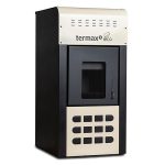 Pachet termosemineu peleti Termax Kamin ECO, 25 kW, cu agent termic, Calorifere, Boiler Termoelectric 100 litri, recomandat pentru 160 mp - imagine 2